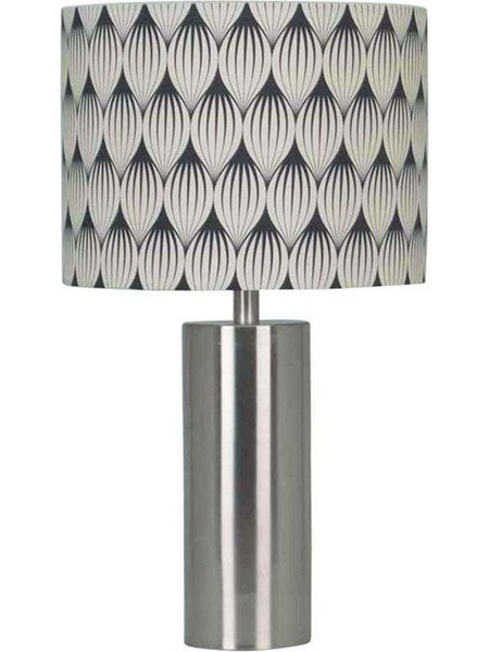 MarHome 15KIB Πορτατίφ Γκρι Ασημί Φ27.9xΥ48.5cm
