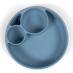 Filibabba Πιάτο Σιλικόνης με Χωρίσματα Powder Blue