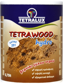 Tetralux Tetrawood Hydro Βερνίκι Επιφάνειας Ξύλου Νερού Satin 2.5lt