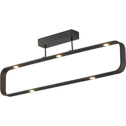 LUCE LED-MOKA-PL7C Κρεμαστό Φωτιστικό Οροφής Μονόφωτο LED με Φυσικό Λευκό Φως Καφέ