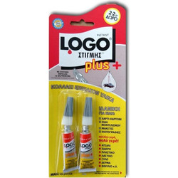 Κόλλα LOGO Gel Στιγμής Plus 2gr 1+1