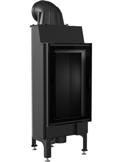 Kratki NADIA/9/BLACK Ενεργειακό Τζάκι Αερόθερμο Ξύλου Ίσιο 9kW
