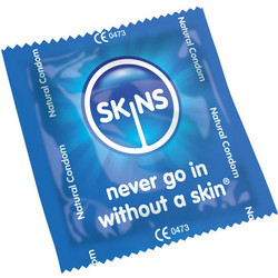 Skins Natural Προφυλακτικό με Γεύση & Λιπαντικό 1τμχ