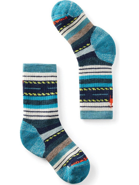 Smartwool - Kids Hike Full Cushion Margarita Crew Socks Cascade Green
