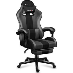 Huzaro Force 4.7 Καρέκλα Gaming Mesh με Υποπόδιο Μαύρη Γκρι
