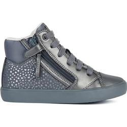 Geox Gisli Παιδικά Sneakers Μποτάκια Ασημί J364NB0DHAJC0710