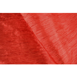 Ύφασμα πλισέ ταφτάς κόκκινο 150 cm X 5 m