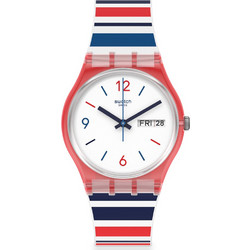Swatch Sea Barcode Γυναικείο Ρολόι με Πολύχρωμο Καουτσούκ Λουράκι GR712