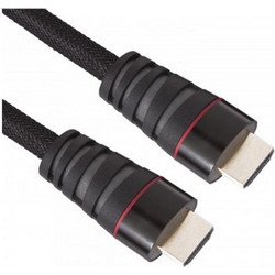 Καλώδιο HDMI - HDMI αρσενικό - αρσενικό με επιχρ, επαφές - 1.4V - 1,8 μέτρα (04.001.0238)