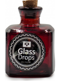 Διακοσμητικό Μπουκάλι με πώμα Glass Drops Cuadrada (5322DB738) Aπό 100% ανακυκλωμένο γυαλί, Xωρητικότητας 200ml, Διαστάσεων O 7 x Υ 10 cm, Τerracotta 5322DB738