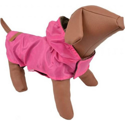 Woofmoda Αδιάβροχο Μπουφάν Σκύλου Με Κουκούλα Φούξια
