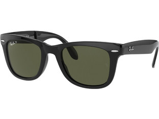 Ray-Ban RB4105 601/58 Ανδρικά Γυαλιά Ηλίου Τετράγωνα Κοκάλινα Μαύρα με Μαύρο Polarized Φακό