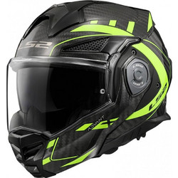LS2 FF901 Advant X Carbon Future II Black Yellow Κράνος Μηχανής Flip-Up 1550gr