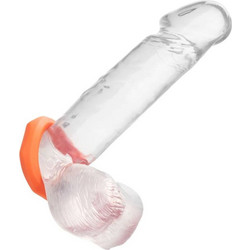 CalExotics Alpha Sexagon Ring Ελαστικό Δαχτυλίδι Πέους Σιλικόνης 3.7cm Πορτοκαλί