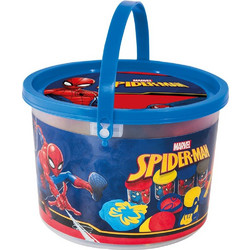 AS Company Spider-Man Κουβαδάκι με 4 Βαζάκια Πλαστελίνης & Εργαλεία