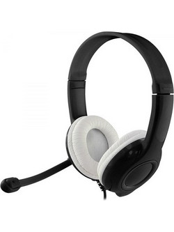 MediaTec Epsilon MT3573 Gaming Headset On Ear Black White
