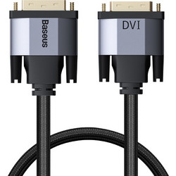Baseus Cable DVI-D male - DVI-D male 1m Γκρι
