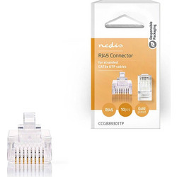 NEDIS CCGB89301TP Bύσμα 8x8, RJ45 για UTP CAT5e, 10τμχ