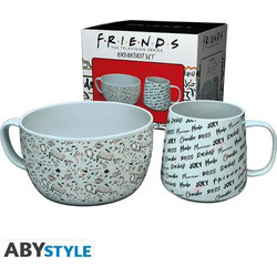 FRIENDS - Doodle Breakfast Set (Mug + Bowl)