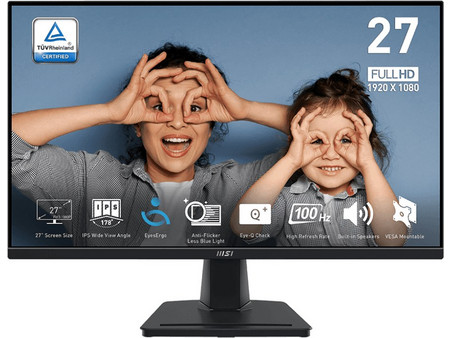 MSI Pro MP275 IPS Monitor 27" 1920x1080 FHD 100Hz 4ms