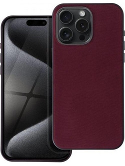 Θήκη κινητού Forcell Woven Mag Cover for iPhone 15 Burgundy