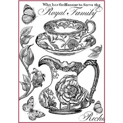 ΡΙΖΟΧΑΡΤΟ DECOUPAGE A4 ROYAL FAMILY B/W 4301