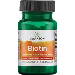 Swanson Biotin 10000mcg 60 Ταμπλέτες