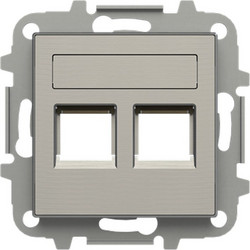 Μετώπη RJ11/RJ45 2 Γραμμών Ανοξείδωτο Ατσάλι Sky