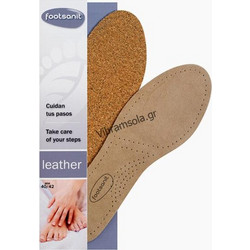 Footsanit Pedor Δερμάτινοι Πάτοι με Καστόρι & Φελλό