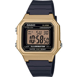 Casio Standard Ψηφιακό Ανδρικό Ρολόι Χρονογράφος με Μαύρο Καουτσούκ Λουράκι W-217HM-9AVEF
