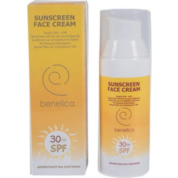 Benelica Sunscreen Αντηλιακή Κρέμα Προσώπου Αντιγηραντική SPF30 50ml