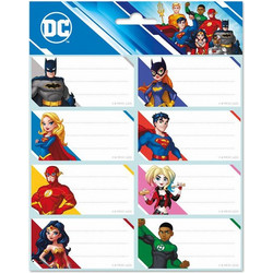 Αυτοκόλλητες Ετικέτες 8x2 DC COMICS Justice League