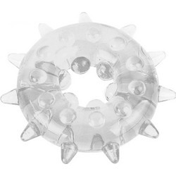 Guilty Toys Super Spikes Ring Ελαστικό Δαχτυλίδι Πέους 2cm Διαφανές
