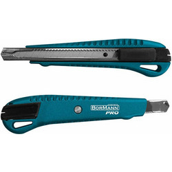 BORMANN Pro BHT7722 Φαλτσέτα Autolock 133mm με Σπαστή Λάμα 9mm,Μεταλλικό Σώμα