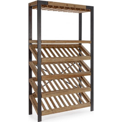 Bizzotto Kantin Κάβα Μεταλλική/Ξύλινη Natural 114x38x199