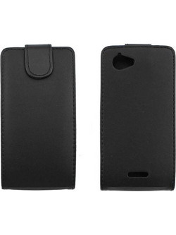 Flip Leather Case For Sony Xperia L Black (OEM)