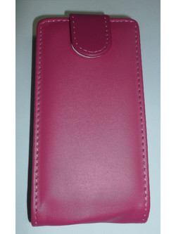 Sony Xperia E1 / E1 Dual - Δερμάτινη Θήκη Flip Ρόζ (ΟΕΜ)
