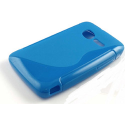 Θήκη TPU Gel Case S-Line για Alcatel One Touch Fire 4012A Γαλάζιο (OEM)
