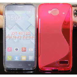 Θήκη TPU GEL S-Line για Alcatel One Touch Idol Mini OT-6012X/OT-6012D Ρόζ (OEM)