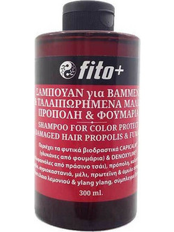 Fito+ με Πρόπολη & Φουμάρια Φυτικό Σαμπουάν για Προστασία Χρώματος για Βαμμένα Ξηρά & Ταλαιπωρημένα Μαλλιά 300ml