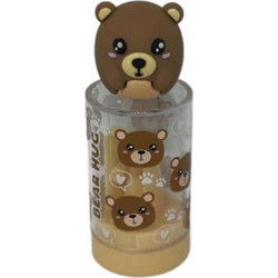 Ξύστρα I-Total XL2692_B Βαρελάκι Διάφανο Bear Καφέ