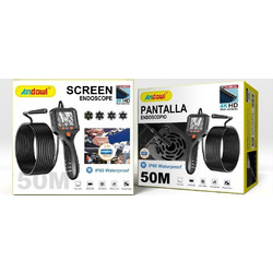 Andowl Q-NK50 Ενδοσκοπική Κάμερα με Οθόνη 2,4' και Καλώδιο 50m