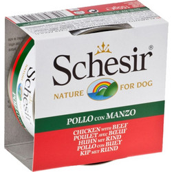 Schesir Nature for Dog Chicken Fillets & Veal In Jelly 150gr