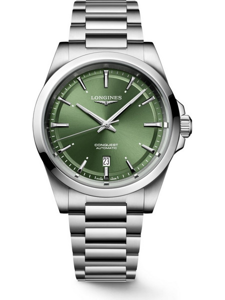 Longines Conquest Ανδρικό Ρολόι Αυτόματο με Ασημί Μεταλλικό Μπρασελέ L3.830.4.02.6