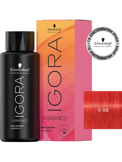 Schwarzkopf Igora Vibrance 0-88 Έντονο Κόκκινο Μίξτον Ενισχυτικό Βαφής Μαλλιών Χωρίς Αμμωνία 60ml