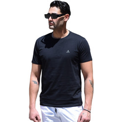 Ανδρικό T-Shirt ,ημίστενη γραμμή ,χρώμα μαύρο (κωδ.TS34)