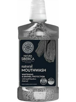 Natura Siberica Natural Bamboo Charcoal Whitening & Enamel Protection Στοματικό Διάλυμα για Λεύκανση 520ml