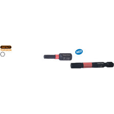 TACTIX 455404 Μύτες TORX IMPACT TORSION T25 x 25 mm 3 τεμ