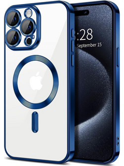 Techsuit Luxury Crystal MagSafe Θήκη iPhone 15 Pro Max Deep Blue
