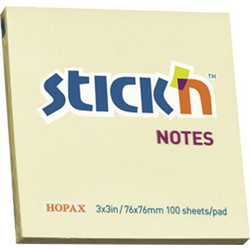 STICK'N ΧΑΡΤΙΑ ΣΗΜΕΙΩΣΕΩΝ ΑΥΤΟΚΟΛΛΗΤΑ 76x76mm 100 ΦΥΛΛΑ ΚΙΤΡΙΝΟ 12 ΤΕΜΑ (Το προιόν πωλείται σε μεμονωμένα τεμάχια του ενός